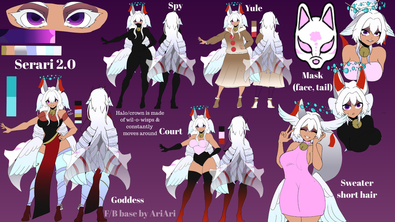 All combined main outfits