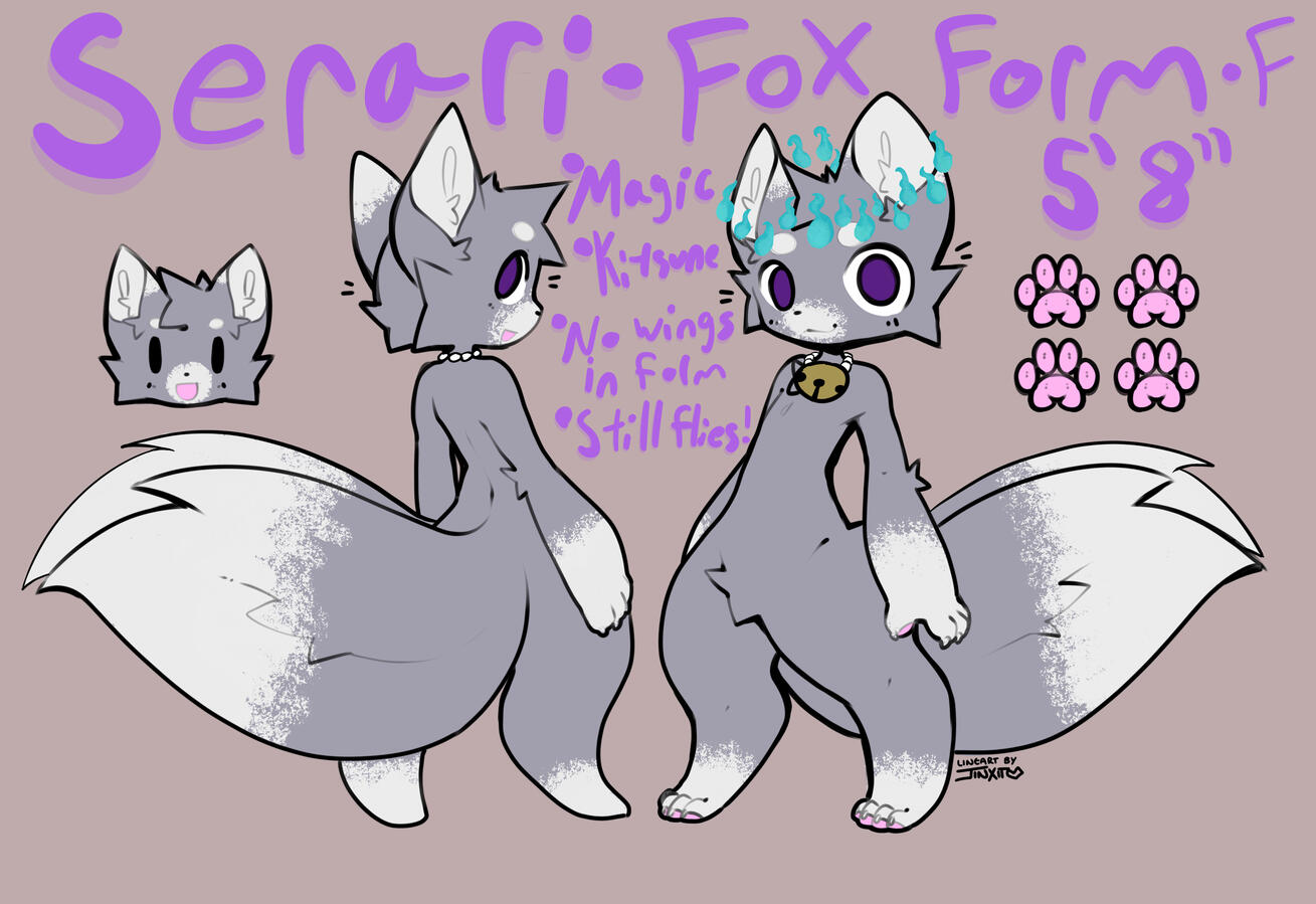 Serari fox form anthro